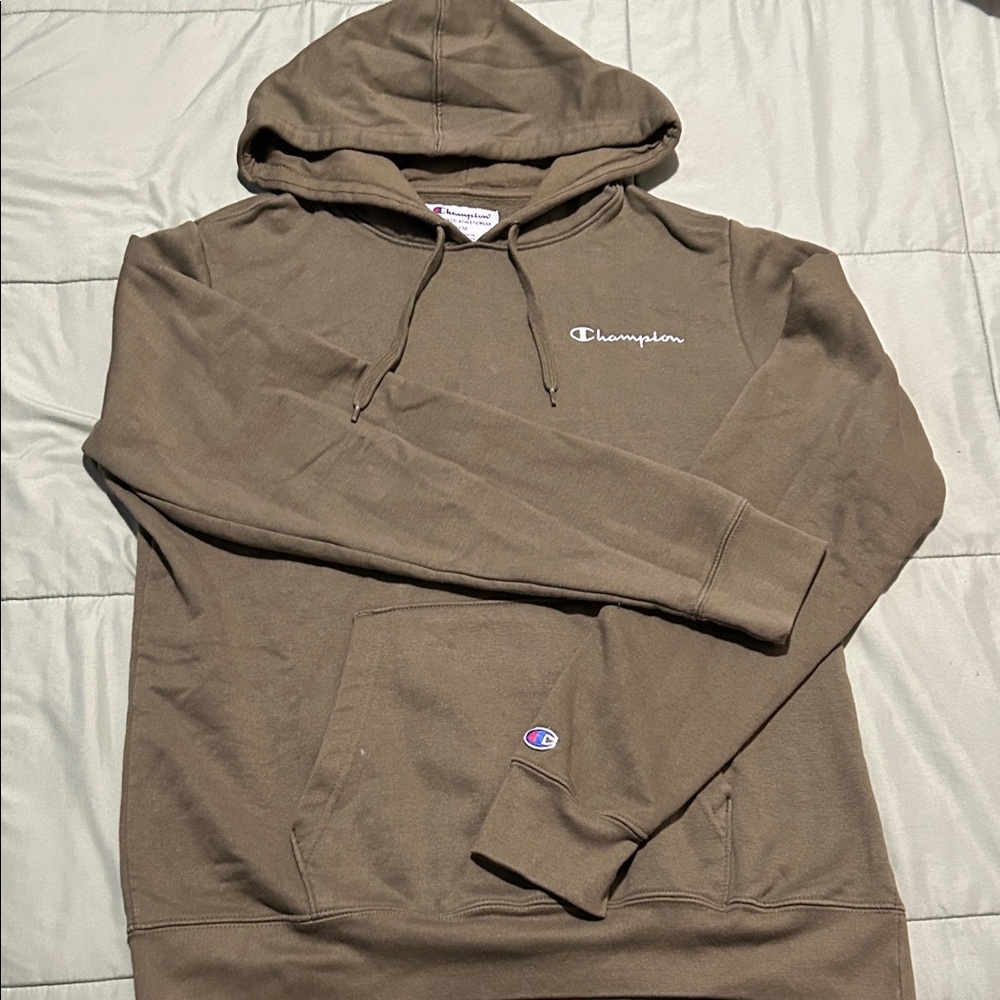 Champion Men's olive Hoodie